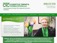 Tablet Screenshot of cognitivetherapynj.com